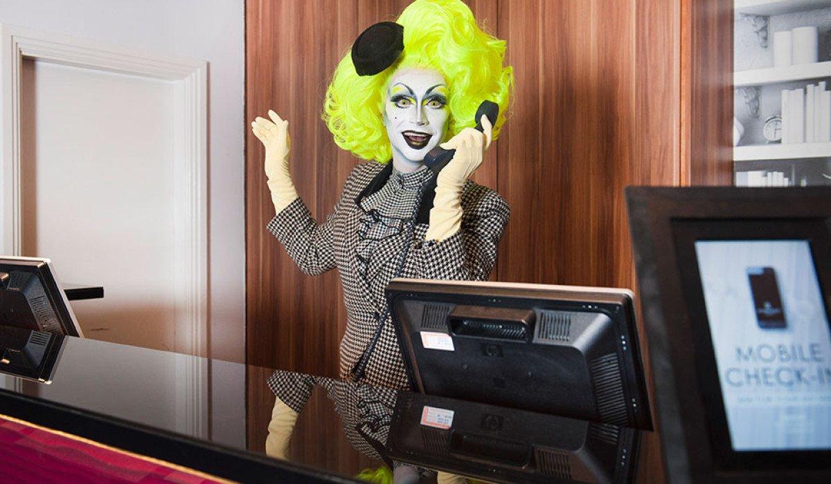 Anna Phylactic at Marriott (photo: gay star news)