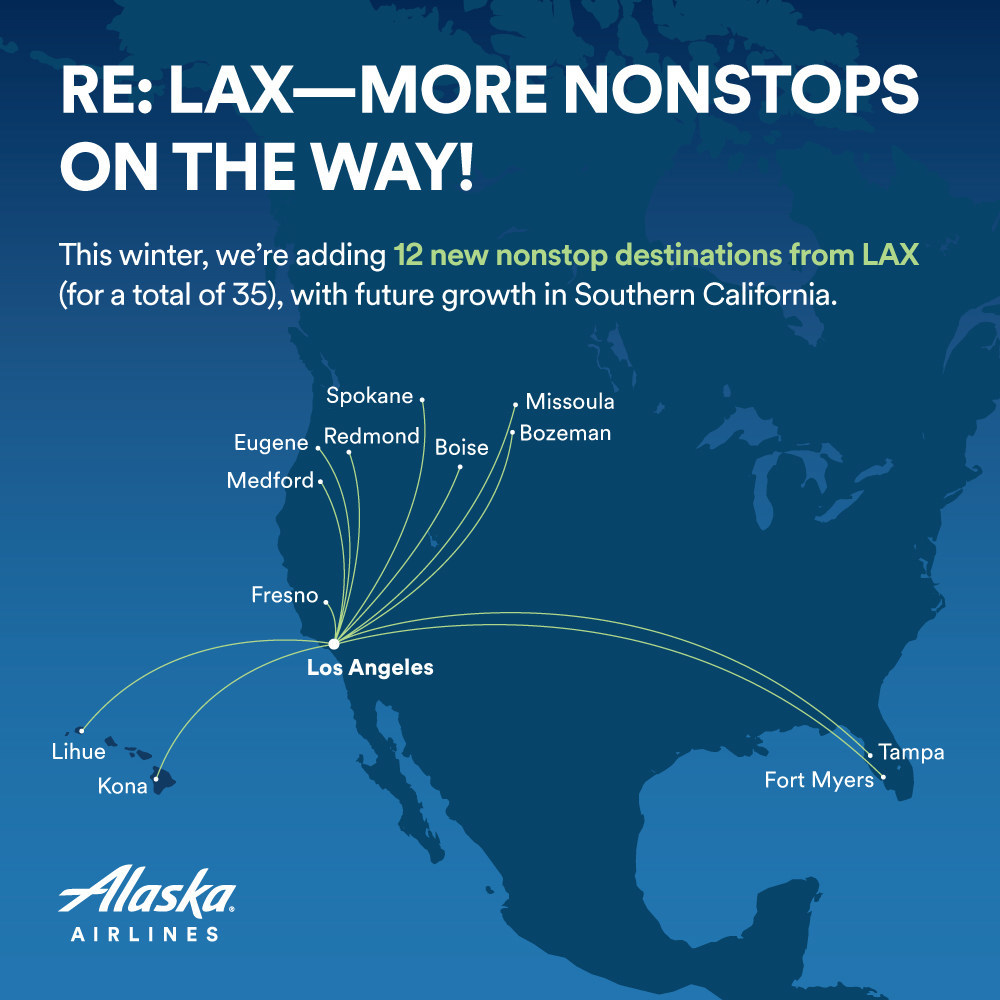 Alaska Boosts West Coast Network with New Los Angeles Service – FlyerTalk -  The world's most popular frequent flyer community